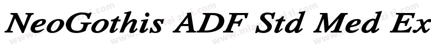 NeoGothis ADF Std Med ExtraBold字体转换